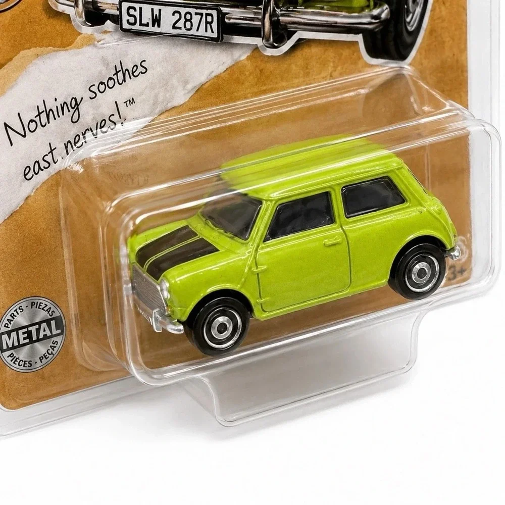 Matchbox Mr Bean Mini Cooper Green Diecast Car 30/100 w/ Clamshell Protector